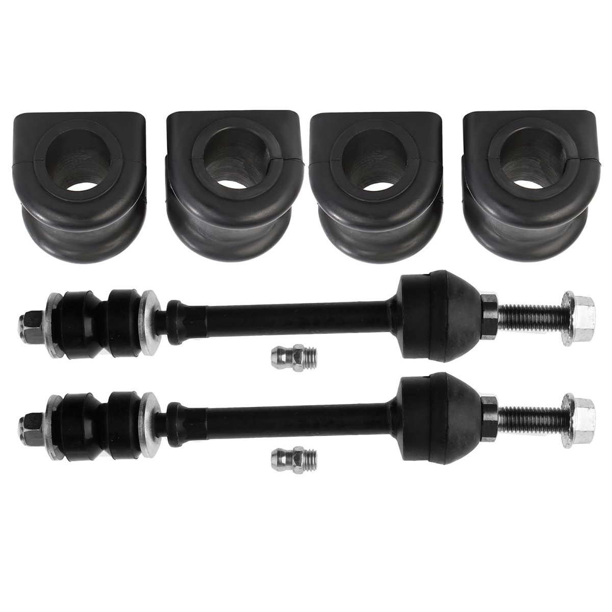 Stabilizer Bar Link Kit Bushing K7466 K750263 For Dodge Dakota 2005 To 2010 And Ram 2011 Adjustable Sway End Set