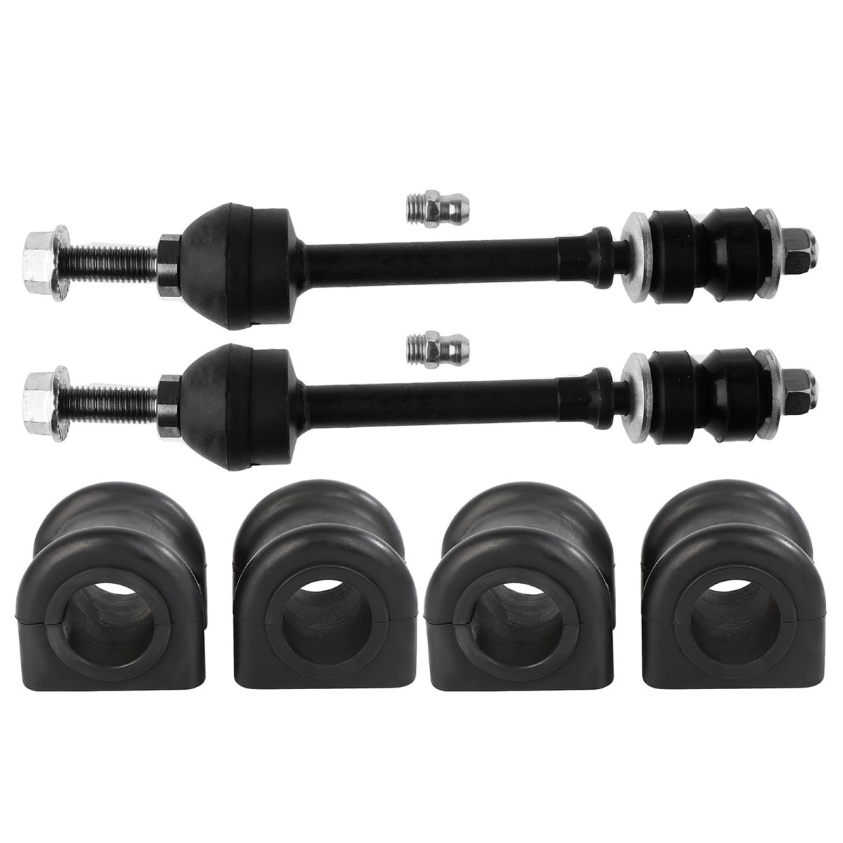 Stabilizer Bar Link Kit Bushing K7466 K750263 For Dodge Dakota 2005 To 2010 And Ram 2011 Adjustable Sway End Set