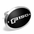 Ipick Image Made For Ford F-150 2015 Up 3d Logo On Black Oval Billet Aluminum 2 Inch Tow Hitch Cover