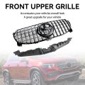 Front Bumper Grille Upper Center Grill Fit For Mercedes-benz Gle-class W167 2020-2022 Standard Version Only