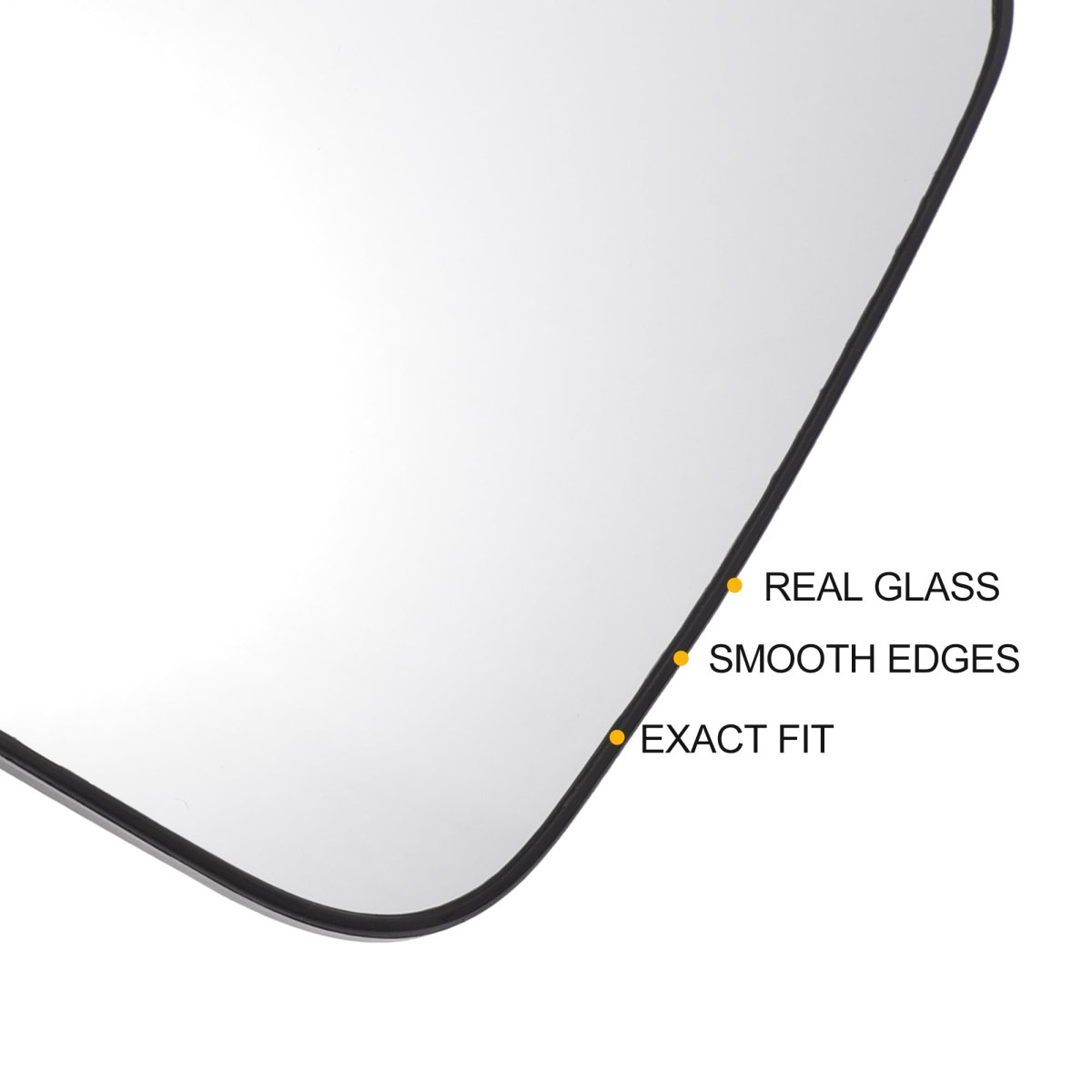 Car Rearview Left Driver Side Mirror Glass Replacement W Backing Plate Non-heated White For Hyundai Sonata 2020-2022