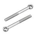 4pcs M10 X 100mm Lifting Eye Bolts 304 Stainless Steel Machinery Shoulder Swing Bolt Ring Eyebolt For Pipeline Gate Valves 