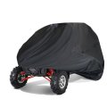 Utv Cover 2 Seater Heavy Duty Windproof Waterproof For Rzr Xp 900 1000p Black Vehicle With Storage Bag And Snap Bandages 122 In