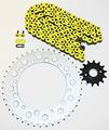 Kawasaki Klx250 Klx250sf Yellow Chain Sprocket 14 39 110l 