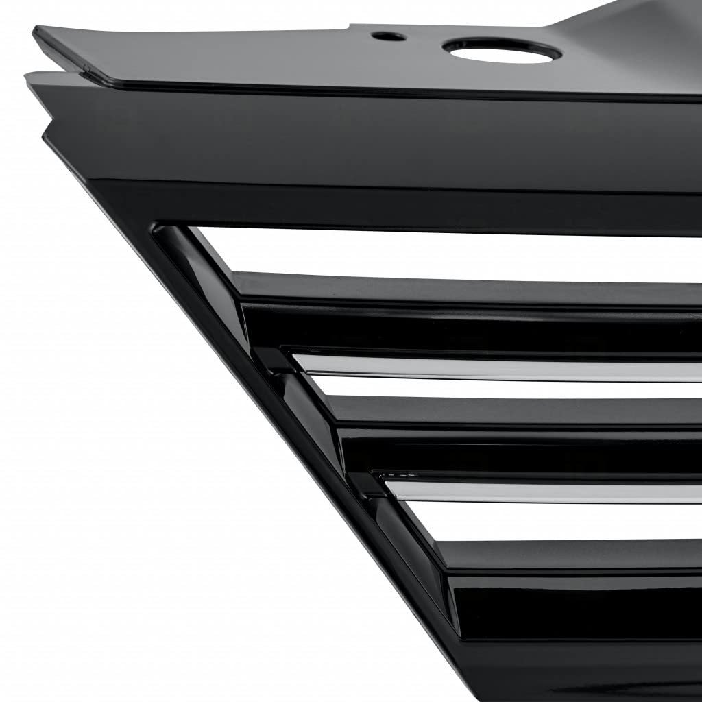 Front Grille For Volkswagen Jetta 2011 To 2014 Sedan Black Chrome 5c6853651azll Vw1200149 Standard Style Snap On Replacement