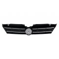 Front Grille For Volkswagen Jetta 2011 To 2014 Sedan Black Chrome 5c6853651azll Vw1200149 Standard Style Snap On Replacement