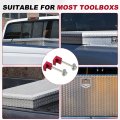 J Hook Crossover Aluminum Truck Toolbox Mounting Kit Pickup Tool Box Mount Tie Down With Fastening Nut Anodized Surface Red 1