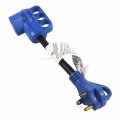 Hqrp 30 Amp To 50 Rv Adapter Cord Tt-30p Male 14-50r Female Electrical Power Plug Converter Dogbone With Grip Handle Heavy Duty