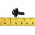 G-plus Body Bolt Screw Fastener Fender M6-1 0x 16mm Long- 10mm Hex- 17mm Washer Steel Black 20pcs