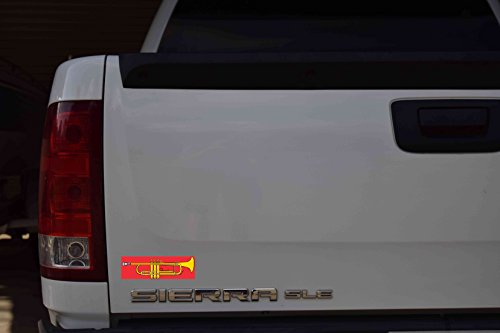 6 5in X 2in Red Trumpet Sticker By Stickertalk