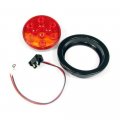 4 In Red Round Led Tail Stop Turn Light With 10 Leds And Lens Waterproof For Trucks Trailers Buses Boats F235150 