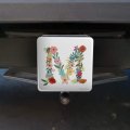 Letter M Floral Monogram Initial Tow Trailer Hitch Cover Plug Insert