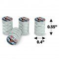 Superman Man Of Steel Tire Rim Wheel Aluminum Valve Stem Caps