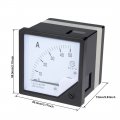 Uxcell Ac 0-50a Analog Panel Ammeter Gauge Ampere Current Meter 6l2 1 5 Error Margin