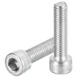 Hex Socket Bolts M6-1x25 304 Stainless Steel Drive Screw Silver Tone 40 Pcs 