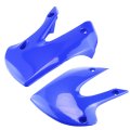 Abs Plastic Fender Fairing Body Work Kit For Kx65 Klx110 Drz110 Dirt Pit Bikes White And Blue 7 Piece Set With Mounting Tools 
