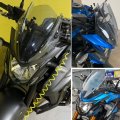 Motorcycle Windshield For Gsx-s750 Windscreen Front Fairing Wind Shield Screen Deflector Visor Protector W Bracket Su Zuki