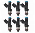 0280158055 822-11193 15830 Fj818 Cm5147 Cm5110 4g2007 M1165 5l2z9f593cb 5l2z9f 6x Flow Matched Fuel Injector For 2005-2011 Ford