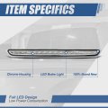Auto Dynasty High Mount Chrome Housing Led 3rd Third Tail Brake Light Lamp Compatible With Chevy Suburban Tahoe Gmc Yukon Xl