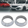 Uxcell Car 1 8 Dia Cone Shape Exhaust Muffler Graphite Donut Seal Gasket Header 2 Pcs