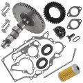 Caltric Metal Camshaft Valve Gasket Kit Compatible With John Deere Gx345 20hp Kawasaki 585cc