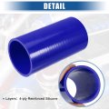 Uxcell 2 75 Id 6 Length 4-ply Reinforced High Temp Straight Coupler Silicone Reducer Hose Blue For Car Intercooler Intake
