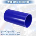Uxcell 2 75 Id 6 Length 4-ply Reinforced High Temp Straight Coupler Silicone Reducer Hose Blue For Car Intercooler Intake