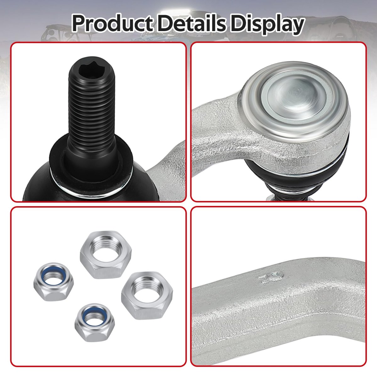 Left And Right Tie Rod Ends For Polaris Rzr Xp Turbo 2017 2021 1000 2019 2024 General 2020