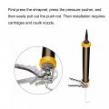 Uxcell Manual Sausage Caulking Gun Stainless Steel Sealant Cartridge Tube Caulk Applicator 600ml 20oz 12 1 Thrust Rate With