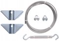 Hardware Essentials 851362 Anti-sag Gate Kit Steel Zinc Plated 7ft Interior And Exterior 