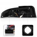 Acanii For Black 1995-1998 Nissan 240sx 240-sx S14 Led Tail Brake Lights Lamps Taillights 95-98 Left Right 1996 1997
