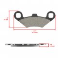Caltric Brake Disc With Pads Front Left Or Right Compatible Polaris Xplorer 300 1996-1999