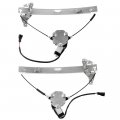 Ocpty Rear Driver And Passenger Side Power Window Regulator W Motor Compatible With 2006-2010 For Jeep Commander Set Of 2