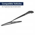 X Autohaux Car Rear Windshield Wiper Blade Arm Set Black 310mm 12 Inch For Toyota Vitz Yaris Yr 2010 2011 2012 2013 2014 2015