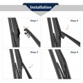 X Autohaux Car Rear Windshield Wiper Blade Arm Set Black 310mm 12 Inch For Toyota Vitz Yaris Yr 2010 2011 2012 2013 2014 2015