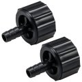 2pcs Outboard Joint Assembly Flush Hose Adapter For Yamaha 150hp 175hp 200hp 225hp 300hp Replace 6r3-12580-00-00 