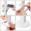 Uxcell 16mm Pipe Cover Decoration Pp Plastic Water Escutcheon White 8pcs