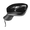 Fit System 66048m Mazda Cx-5 Driver Side Black Heated Power Replacement Mirror With Ptm Cover 