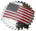 American Flag Usa A Stars And Stripes Car Grille Badge