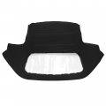 Hecasa Convertible Soft Top Compatible With 1971-1994 Alfa Romeo Spider W Clear Plastic Window Black Sailcloth Vinyl