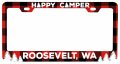 Roosevelt Washington Car Metal License Plate Frame Plaid Design 