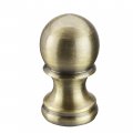 Aspen Creative Antique Brass 24056-07-1 Finial For Lamp Shade Finish 1-3 4 Height 