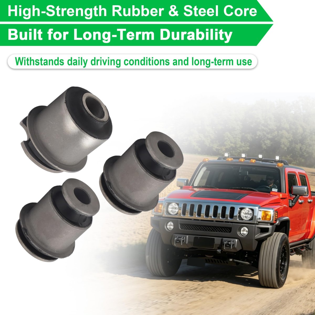 Hummer H3 H3t Front Differential Support Bracket Bushings Kit 3 Piece Mount Bushing Set Replace For 15773961 25872770 15856421