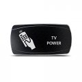 Ch4x4 Rocker Switch Tv Power Symbol -white Led