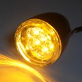Httmt- Glossy Black Rear Led Running Brake Turn Signal Indicator Light With Clear Lens Compatible 92-17 Xl883 1200 02-05 Fxst P