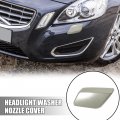 X Autohaux 39802681 Car Front Left Headlight Washer Spray Nozzle Cover For Volvo S60 V60 2011-2013 Headlamp Cleaning Cap Lid