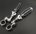 Xkh Group Motorcycle Chrome Short Angled Adjustable Peg Mounting Kit With Footpeg Foot Rest For V-star Roadstar Suzuki