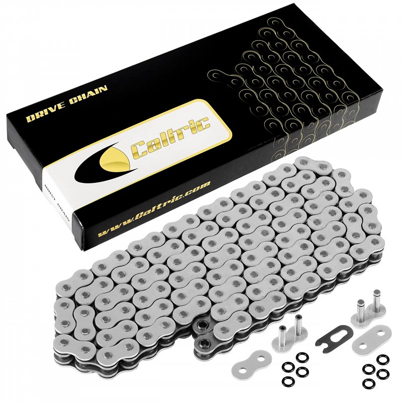 White O Ring Drive Chain For Yamaha Yz125 1980 520 Pitch With 120 Links And 2 Master