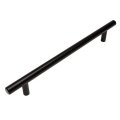 Cosmas 10 Pack 305-192fb Flat Black Cabinet Hardware Euro Style Bar Handle Pull 7-1 2 Inch 192mm Hole Centers Overall Length 