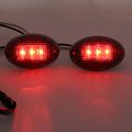 Hercoo Dually Bed Fender Side Marker Lights Led Aftermarket Replacement For 1999-2010 Ford Super Duty Full Kit Smoke